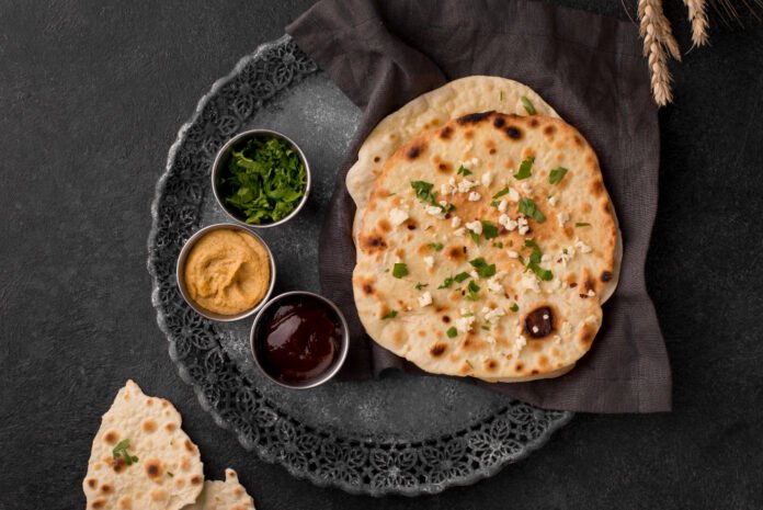 delicious assortment traditional roti