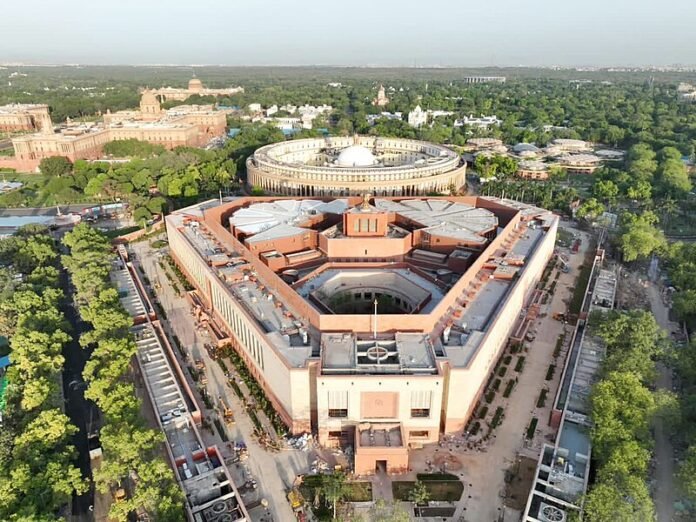 glimpses of the new parliament building, in new delhi glimpses of the new parliament building, in new delhi